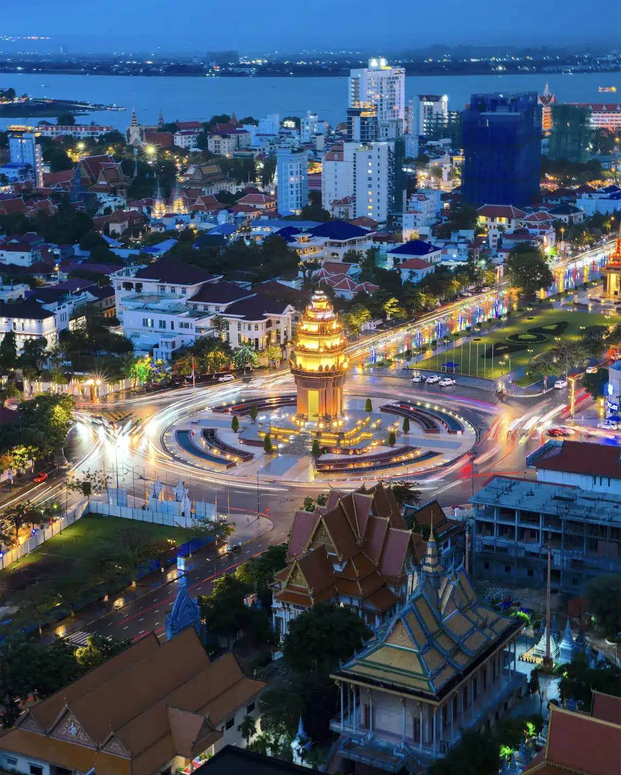 The capital of Cambodia, Phnom Penh.